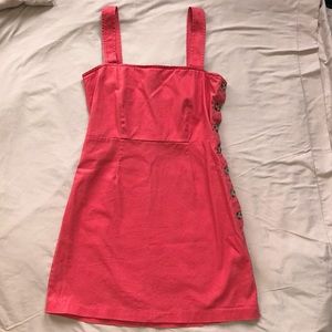 Red mini dress, size M.